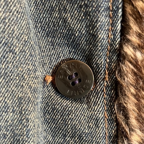 Esprit Faux Fur Lined Jean Jacket - Picture 4 of 16
